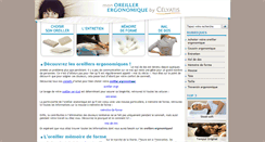 Desktop Screenshot of mon-oreiller-ergonomique.com