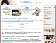 Tablet Screenshot of mon-oreiller-ergonomique.com